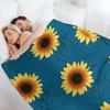 Hozier Signature Sunflower Floral Throw Blanket Plaid on the sofa Sofa Throw Extra Large Throw Camping Blankets