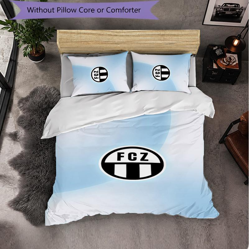 Biancheria da letto a tema FC Zürich Set 3 Pezzi Copripiumino Biancheria da letto decorativa per camera da letto per adolescenti Decorazione per la casa