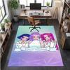 Crystal Velvet Rug Kpop Demon Hunters Print Custom Name Text Floor Mat Home Decor