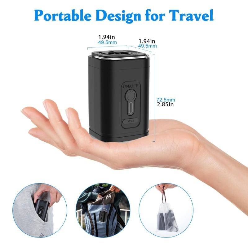Rechargeable Battery for Exercise Float, Inflate Deflate Small Pumps for Pool Floats Air Bed Air Mattress Vacuum Bag