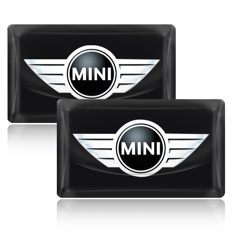 2/5/10Pcs Carbon Fiber Steering Wheel Car Logo Emblem 3D Stickers For BMW Mini Cooper F54 F55 F56 R56 R60 SONE Roadster Clubman Coupe