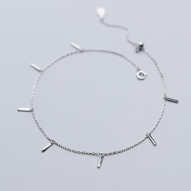 Tone Voguish Stylish Geometric Anklet Adjustable Link Chain Anklet Fine Jewelry For Women Girl Giveaway GiftFashion Anklet