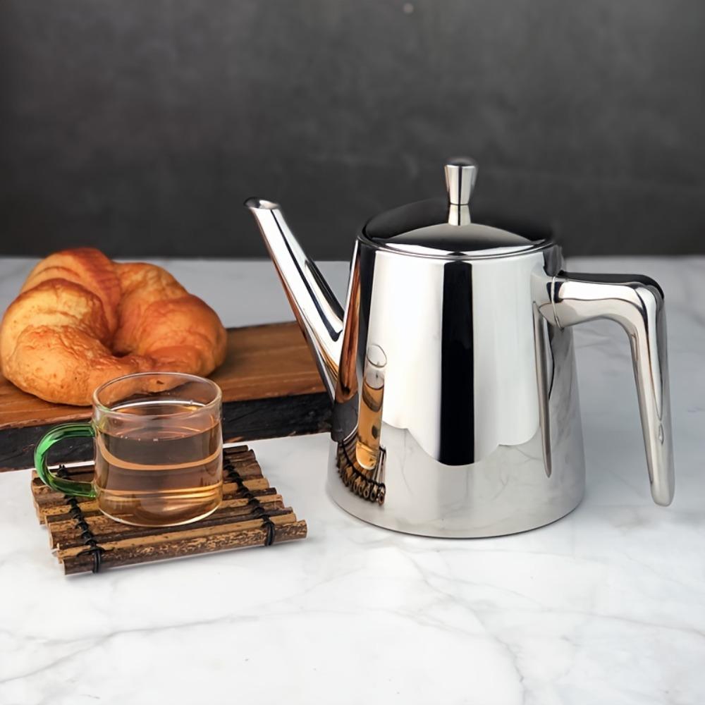 with Filter Tea Kettle Large Capacity Flower Tea Pot Stainless Steel Long Spout Teapot  Stove