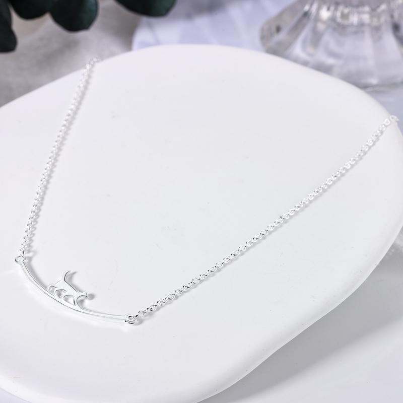 New 925 Sterling Silver Fashion Chunky Infinity Knot Pendant Necklace Snake Chain Collar O Pendant T Bar Necklace For Women Gift