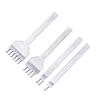 4Pcs Prong Leather Craft Tool Diy Leather Tools Hole Punches Stitching for Leather Belt Punch Tools