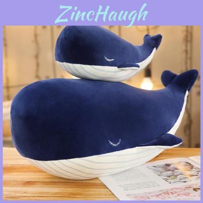 Adorable Large Blue Whale Plush Doll Soft Toy Cushion For Kids Birthday Gifts