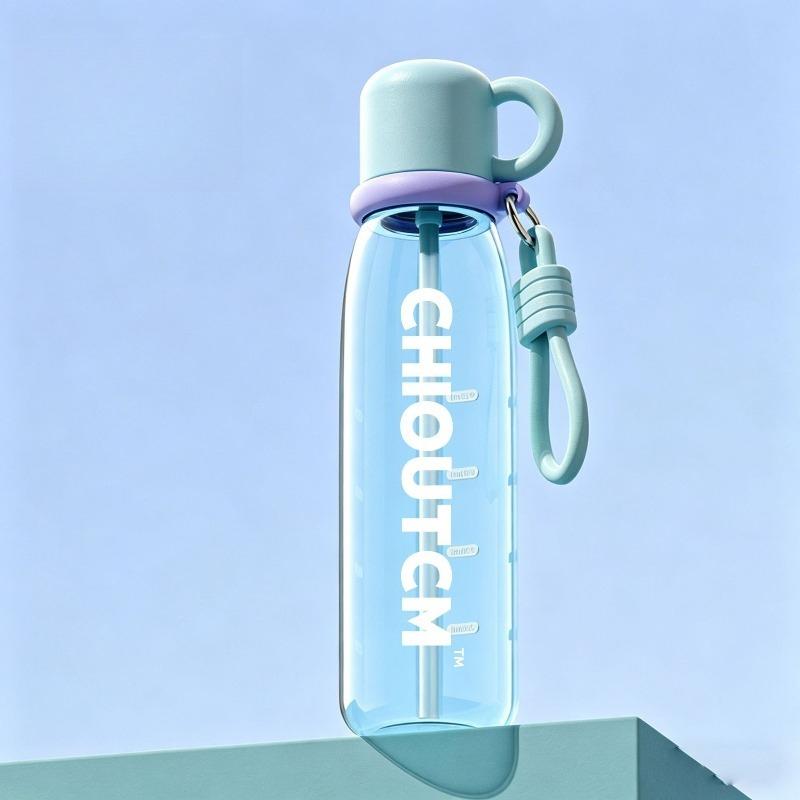 Large Capacity Straw Cup Shatter-resistant & High Temperature Resistant Portable Sports Water Bottle for Students Outdoor Use