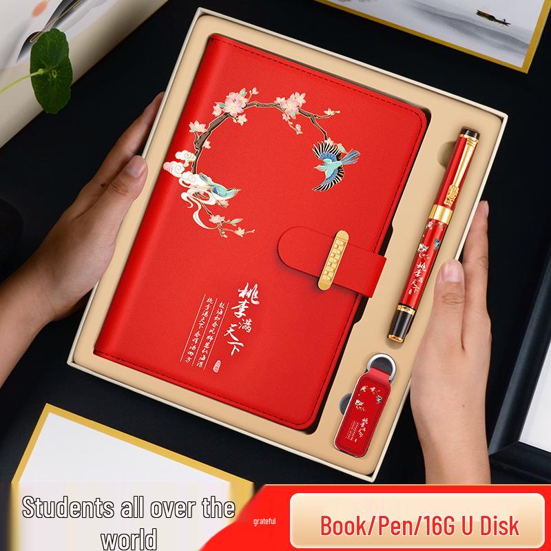 Elegant Notebook Gift Box Set for Female Homeroom Teachers: Graduation & School Anniversary