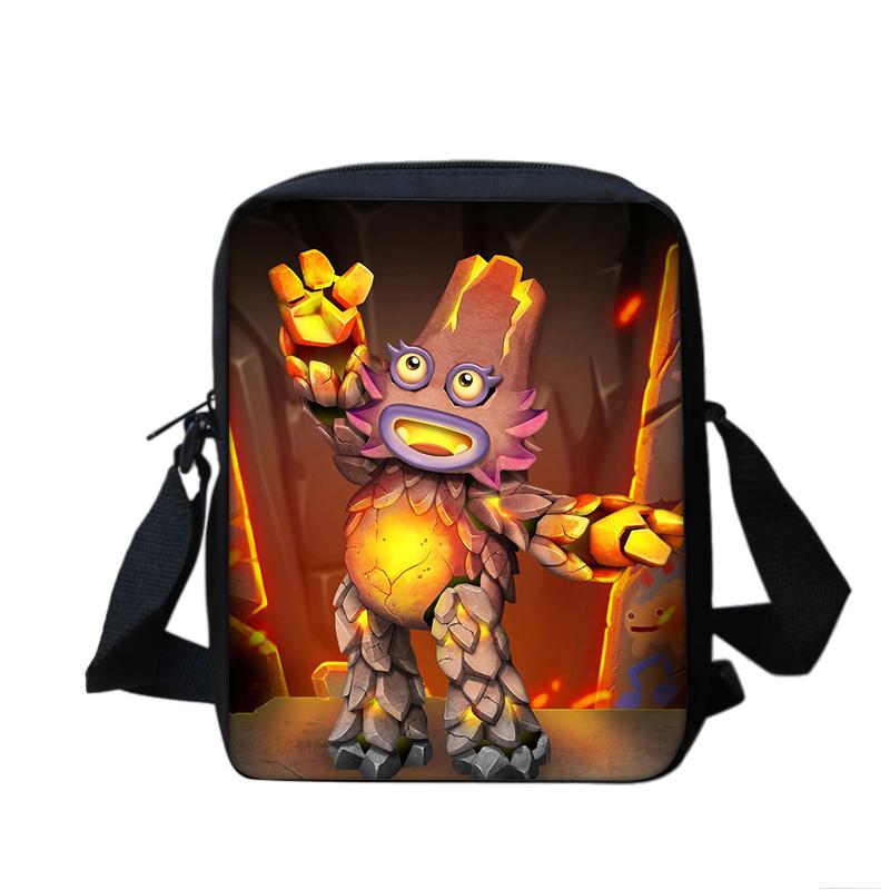 My Singing Monsters Bag Game Cartoon Print Large Capacity New Kindergarten Elementary School Boys and Girls