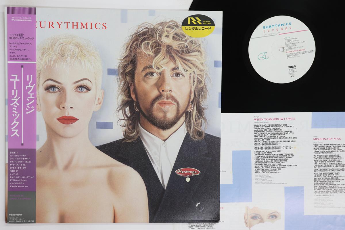 Виниловая пластинка EURYTHMICS  Revenge RPL8346 RCA 1986 Япония Obi Рок Б/у