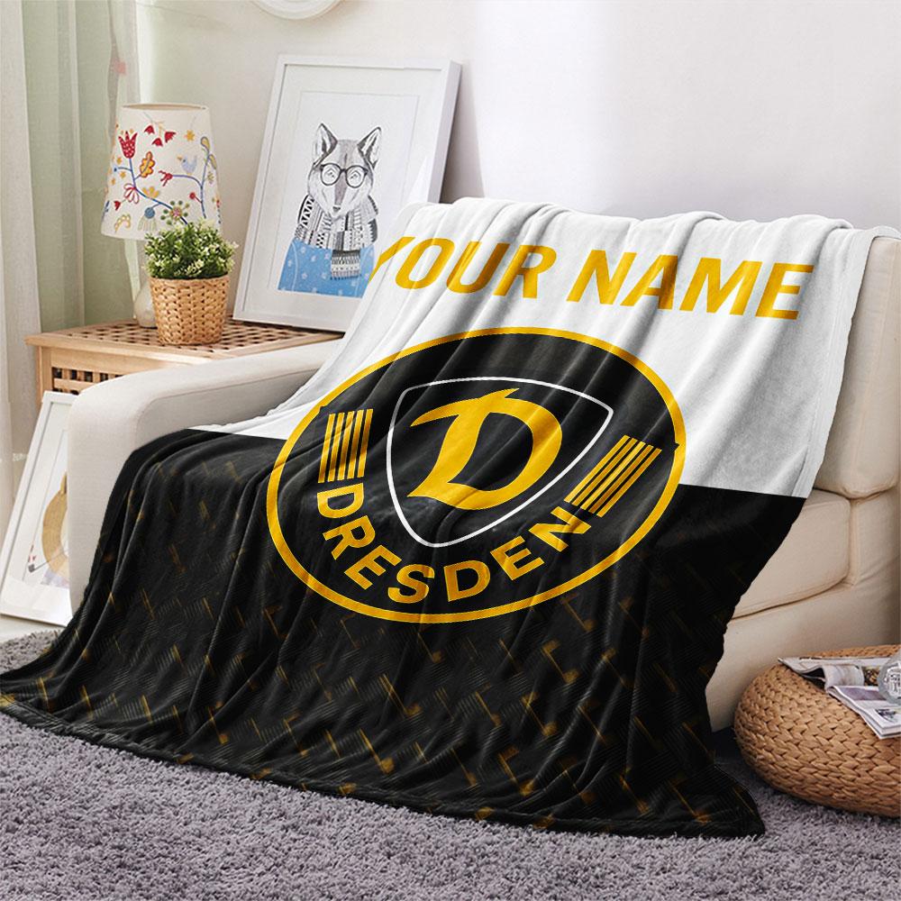 Custom Name,SG Dynamo Dresden Printed Flannel Blanket, soft throw for bedroom sofa, washable, Christmas present, great gift.