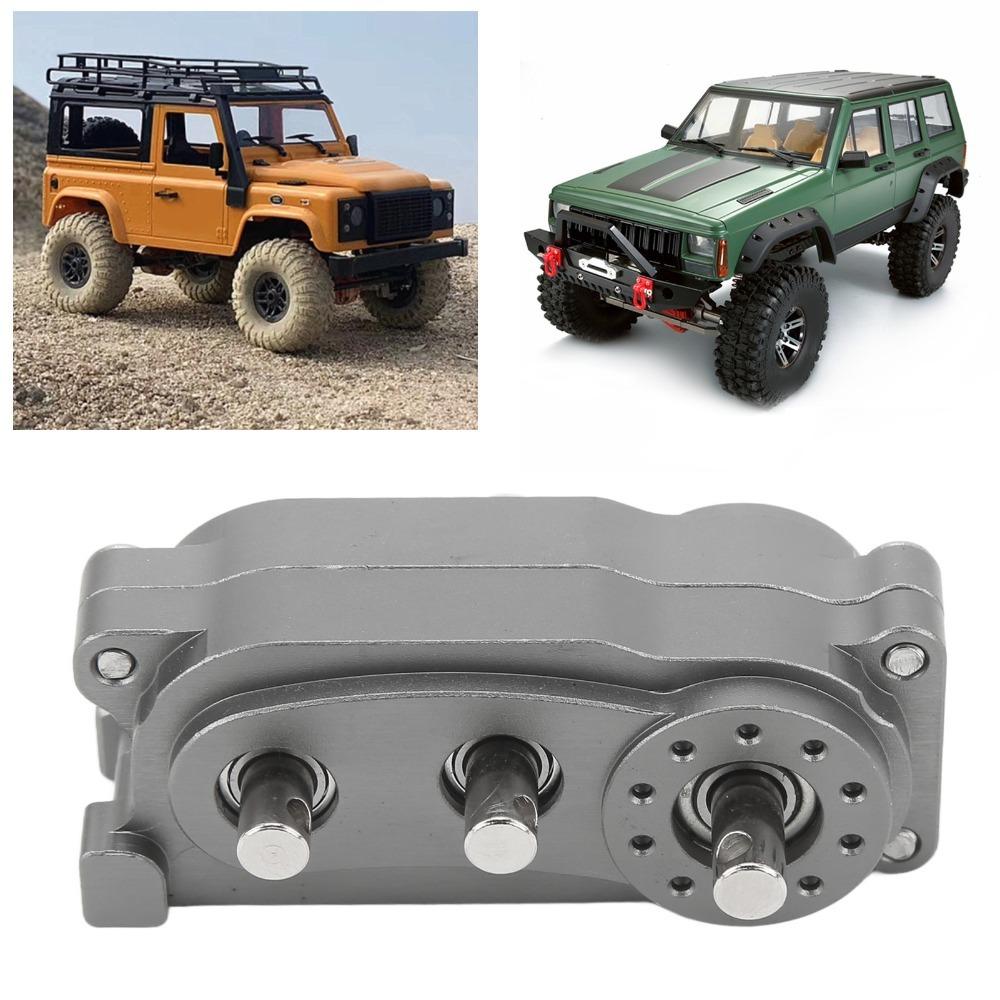 Compact 2 Speed Gearbox Metal Transfer Case for SCX10 1/10 RC Crawler Car For Climbing Car