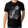 Narwhal Hunt T-Shirt / 100% Cotton Tee / Men's Women's All Sizes (yw-114)