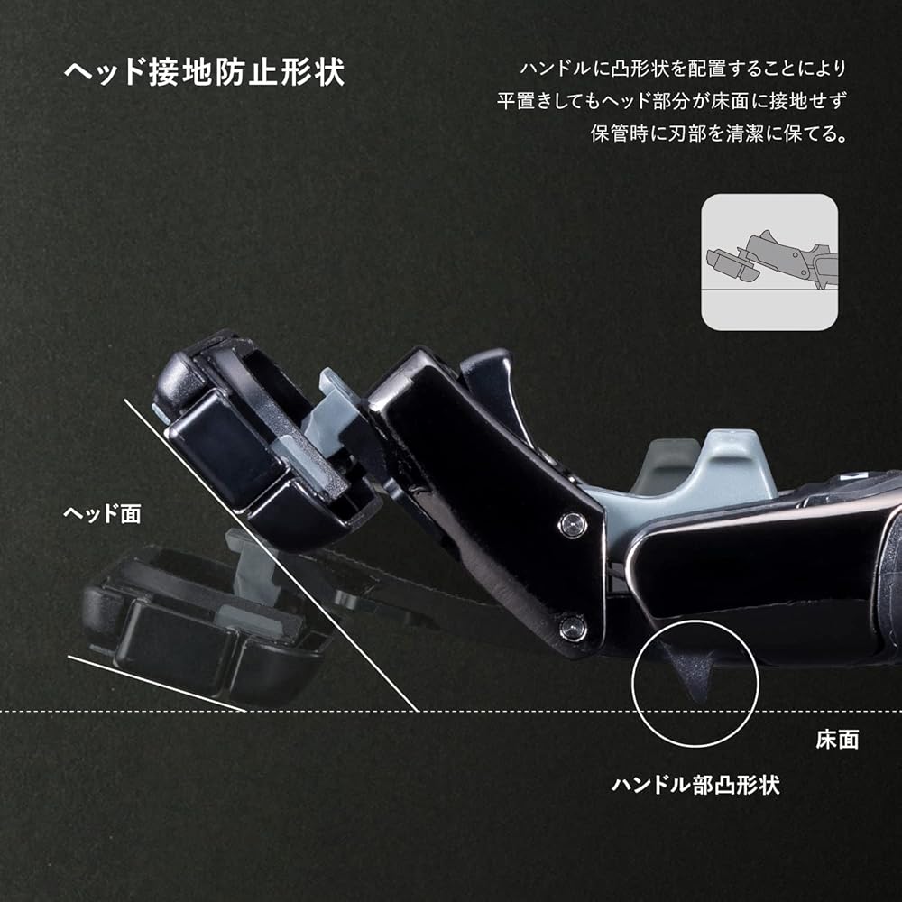 AUGER 5-Blade Razor Combo Pack with Holder and 6 Replacement Blades (Kai Corporation AUGER Razor with Replaceable Blades for Men)