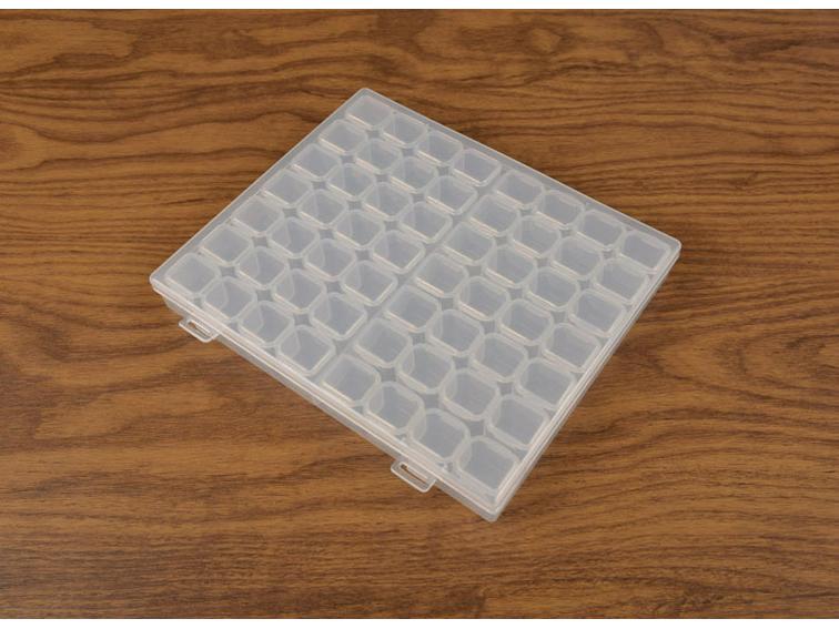 Portable 56-Compartment Two-Week Pill & Nail Art Storage Box