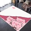 2025 New Cute Pink Pig Carpet Rug for Living Room Bedroom Home Sofa Decoration,Kids Play Non-slip Floor Mat