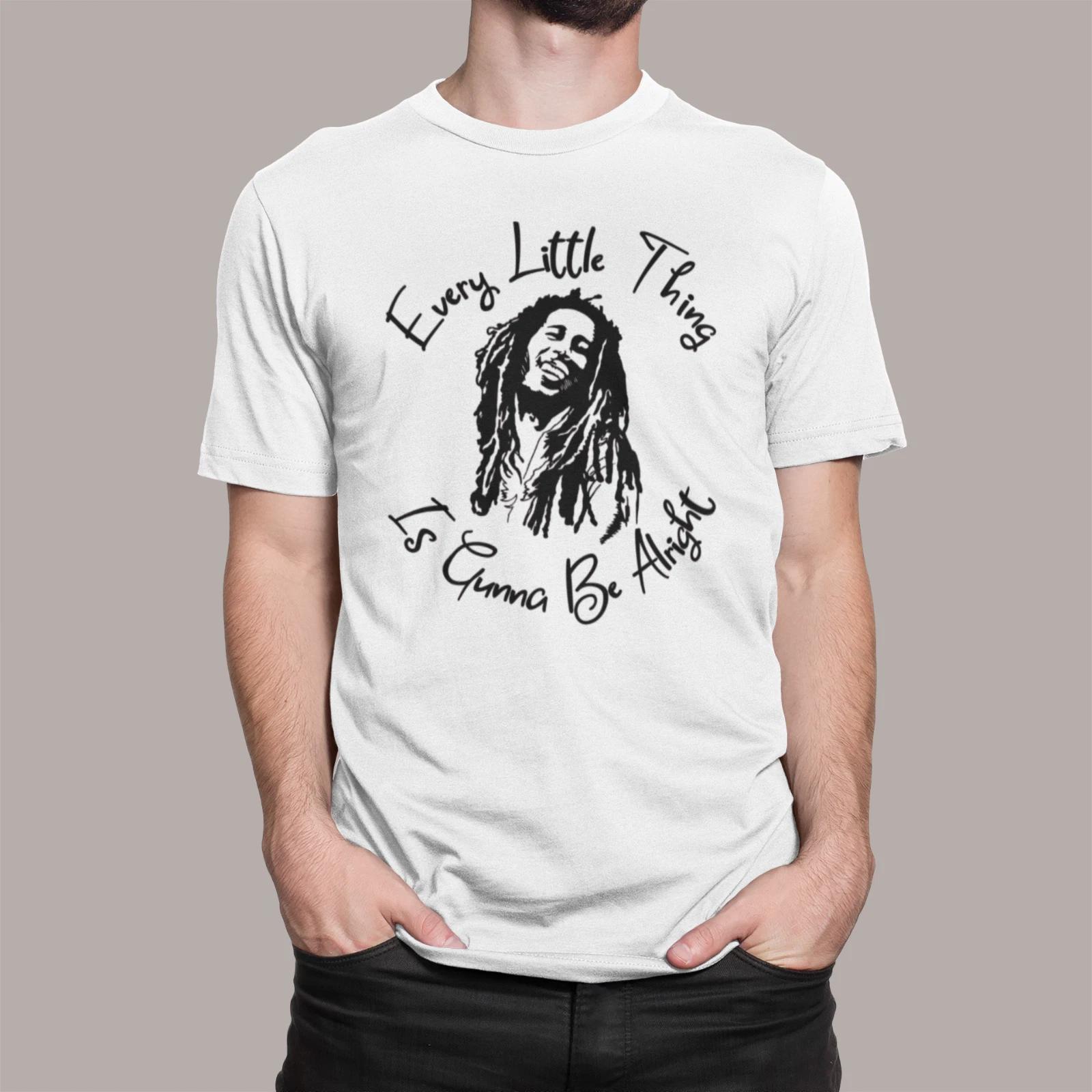 BOB MARLEY INSPIRED T-shirt EVERY LITTLE THING IS GUNNA BE ALRIGHT ADULTS KIDS L