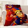Funny Cartoon Fanart Cute D-Digital C-Circus Flannel Warm Soft Plush Blanket for Sofa Living Room Hogar Bedroom Travel Gift Home