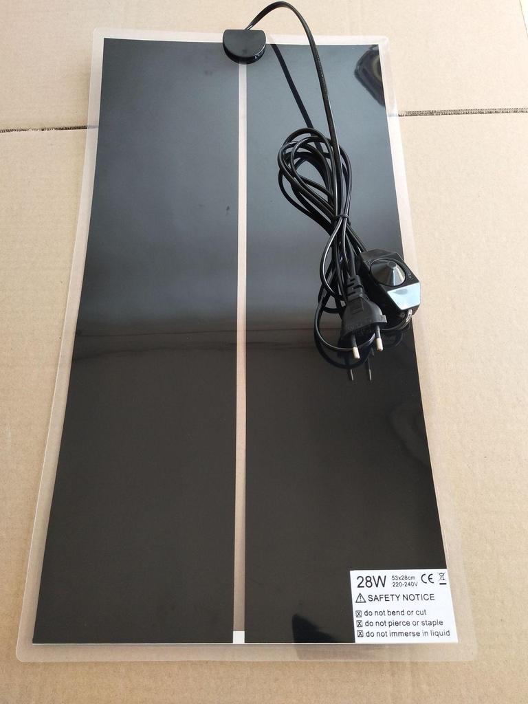 European Standard Reptile Heating Pad with Thermostat, 53x28cm, 28W, 220V