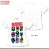 EVERSOUL Marvel Short Sleeve T-Shirt featuring American Comic Book Heroes Hulk, Captain America, and the Avengers, White, XL Size [Parallel Import]