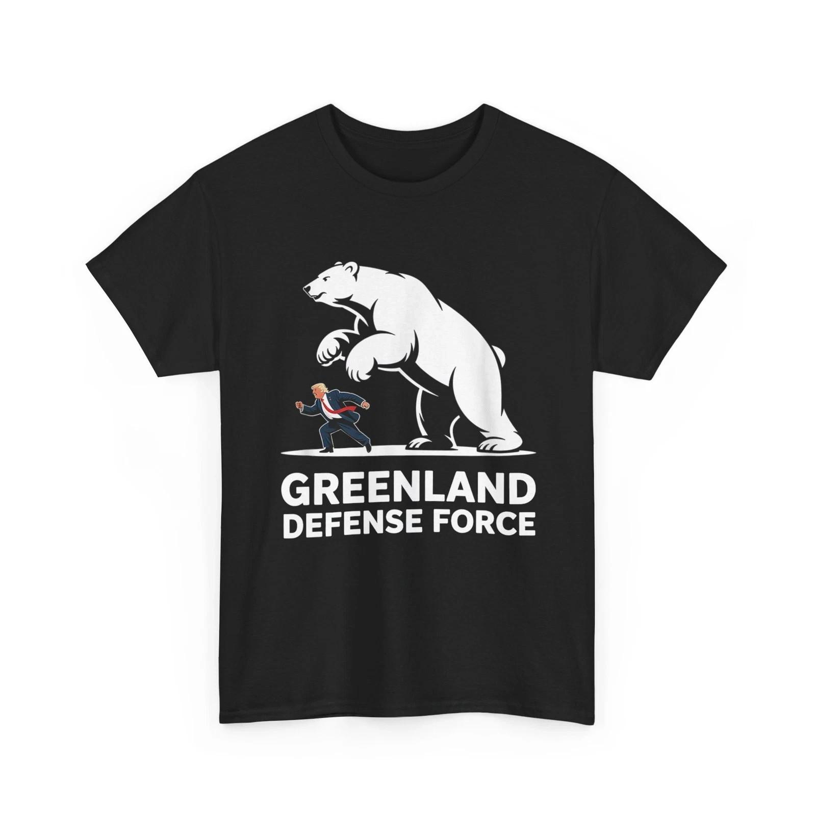 Greenland Shirt Greenland Defense Force Funny Political Women Men T-Shirt L