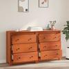 Sideboard with Drawers 2 pcs Wax Brown 140 x 35 x 80 cm