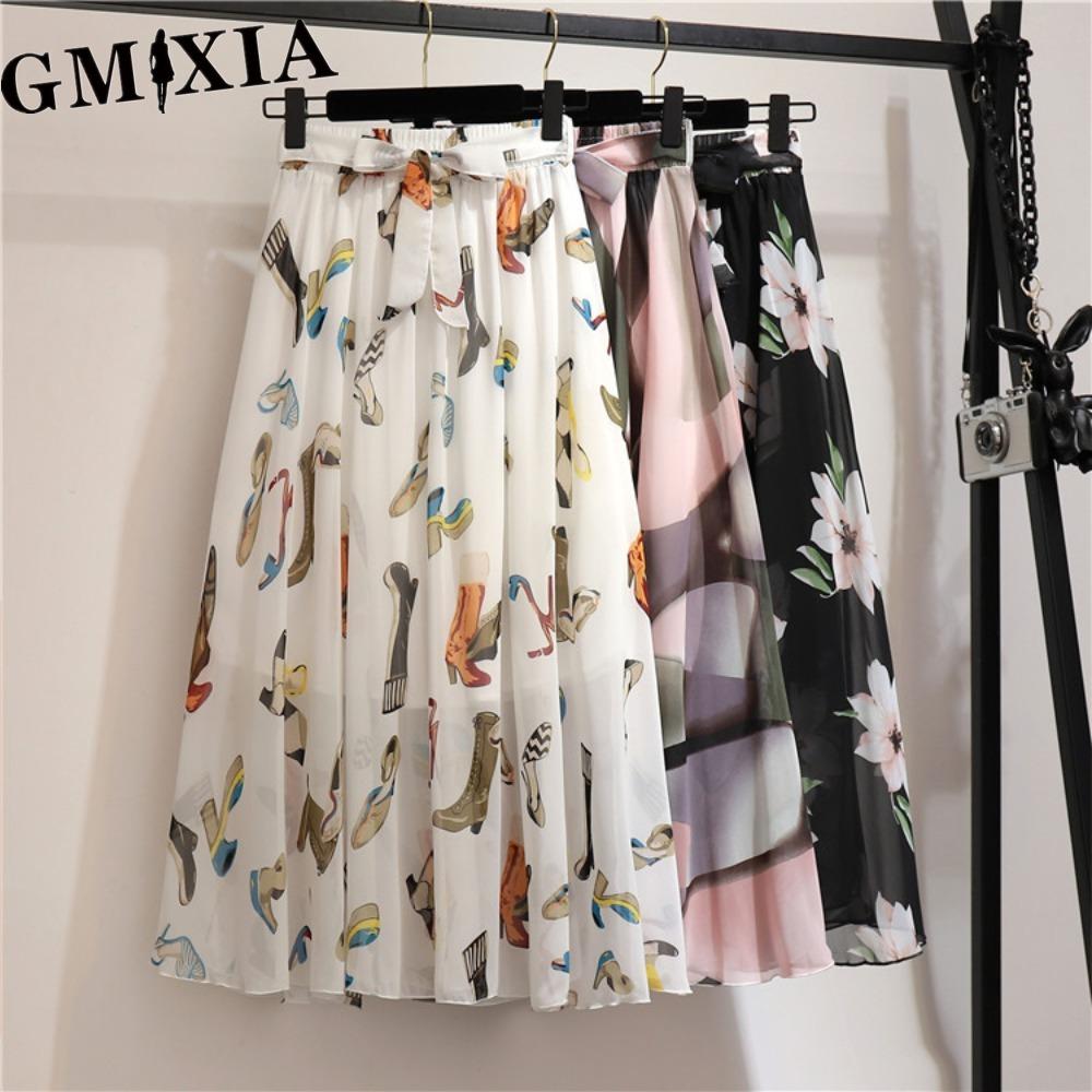 

GMXIA 17 цветов Женские модные повседневные летние весенние юбки one size