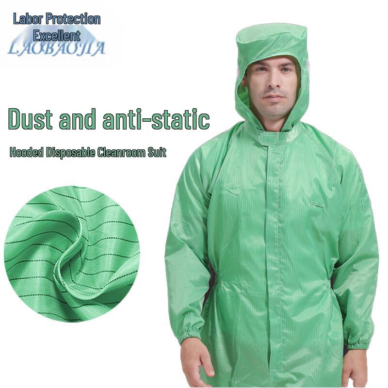 Unisex Anti-static Hooded Cleanroom Suit XL