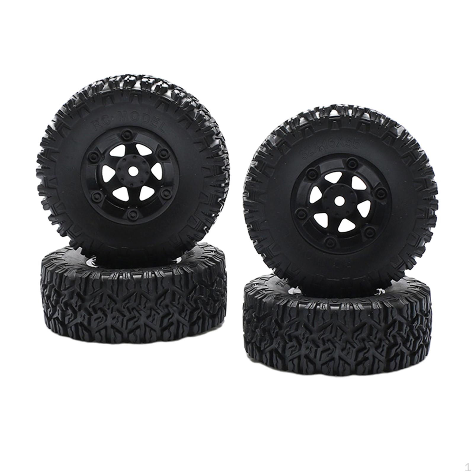 

Durable RC Rubber Tires for 144001 1/14 Crawler Buggy Hobby Model High- Car Modification Parts front and rear