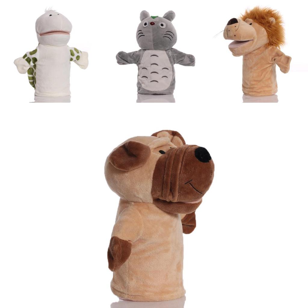 Soft And Cuddly Cartoon Animal Plush Hand Puppet With Movable Mouth For Fun Playtime