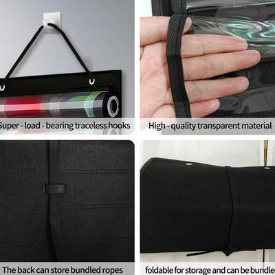 Karten-Spielmatte Halter 8-Matten-Halter Für Karten-Spielbereich Platzsparend Wandmontage Behälter Mit Haken Spielmatten-Röhre Aufbewahrungstasche