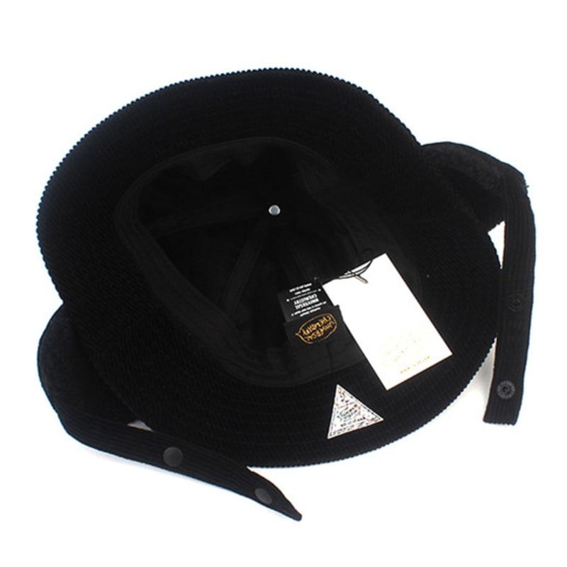 Universal Chemistry Corduroy Black Earflap Bucket Hat