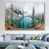 Canvas Painting Snow Mountain Landscape Canvas Prints Art Canvas Wall Art Poster Wall Art Pictures Living Room Home Decor Cuadros