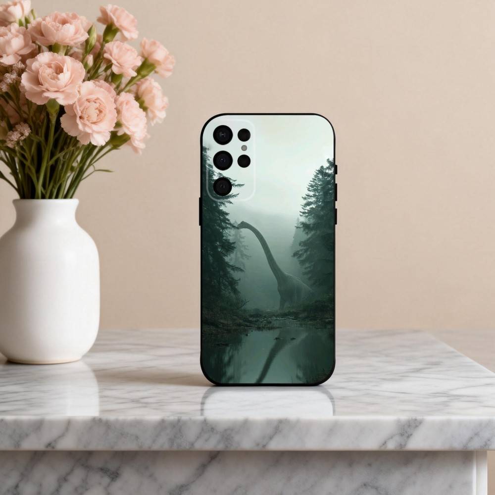 Cool D-Dinosaur Art  Phone Case For Samsung S25,24,23,22,30,21,10,9,Ultra,Plus,Lite,FE,4,5 G Soft Black Case