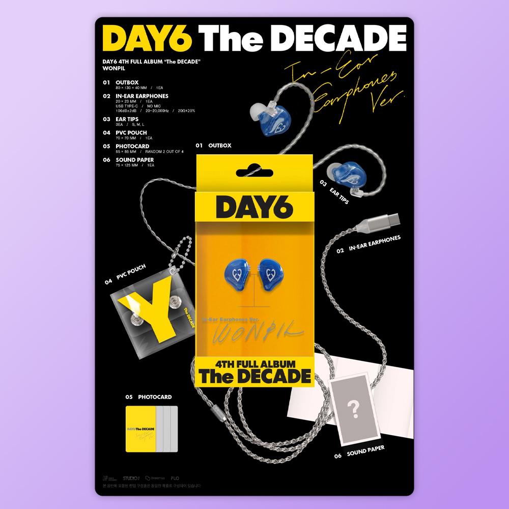 (PRE-ORDER) DAY6 - 4th Album The DECADE (In-Ear Earphones Ver.)