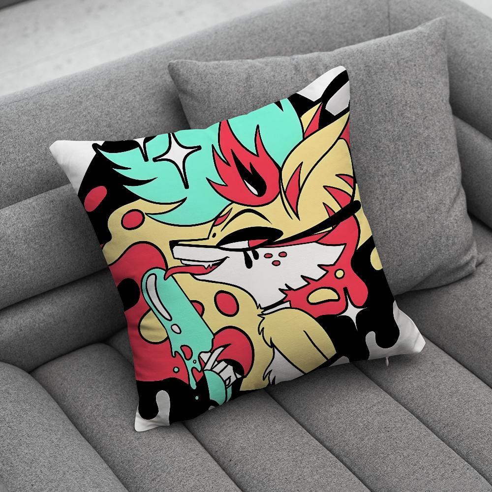 HHelluvaSS Anime BBoss Pillow Case Soft Cushion Cases for Farmhouse Sofa Decor Home Decorations and Protector