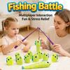 Fishing Battle Board Game Kid Fish Body Stretchable Long Short Competition Fun Family Party Interaction Social Table CreativeToy