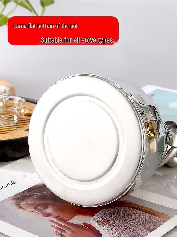 Large Capacity Stainless Steel Teapot with Handle and Tea Infuser - Ideal for Hotels and Restaurants