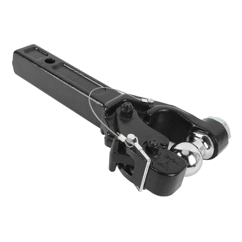 Deichselhaken mit 2-Zoll-Anhängerkupplungskugel 16000 lbs 15 Zoll Länge Receiver-Mount-Kombination Anhängerkupplung für Auto SUV Pickup