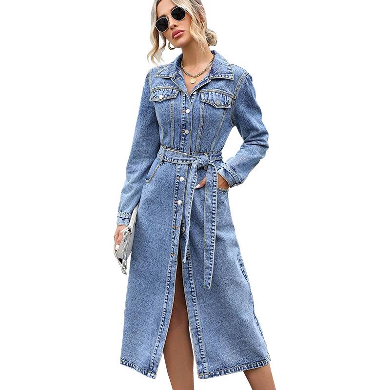 Women's Autumn/Winter Korean Style Long Sleeve Waist-cinching Dress