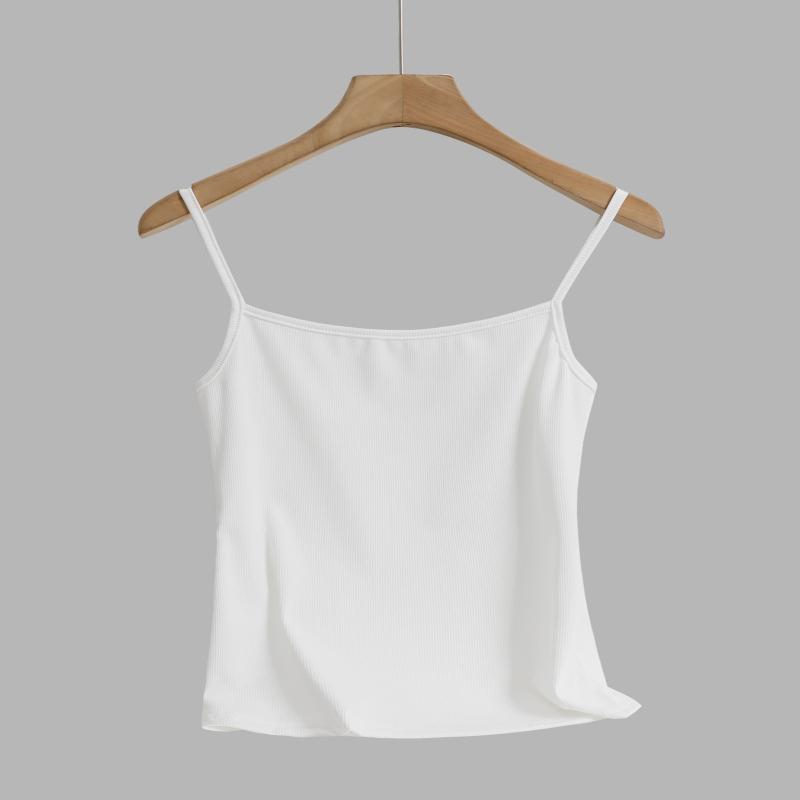 6PCS Women's Summer Spaghetti Strap Cami, Breathable Skin-Soft, Slimming Chic Top for Dates & Outdoor Wear