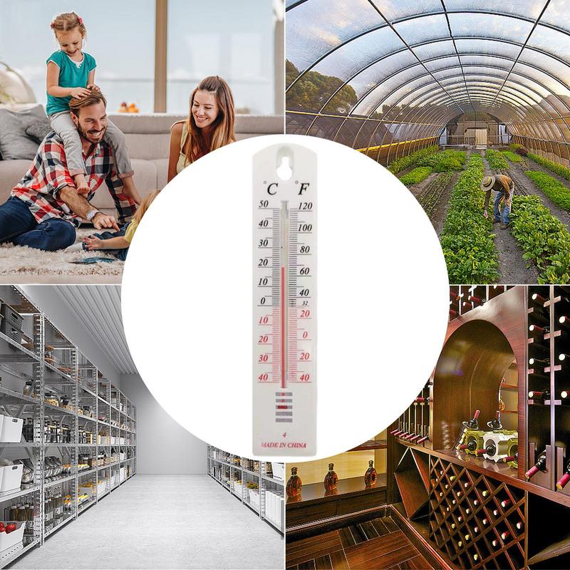 Wall Hung Hang Form Thermometer ABS Outdoor Garden House Garage Indoor House Office Room Portable Thermometer Controller
