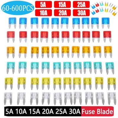 60-600 Buc Auto Mașină Camion Mini Siguranță Set Mixt Kit 5A 10A 15A 20A 25A 30A Siguranțe Lame Mixte Accesorii Siguranțe Lame de Siguranță Mașini