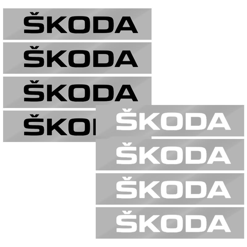 8pcs Car Door Sticker Carbon Fiber Scratches Auto Handle Protection Film for Skoda Superb Octavia Kodiaq Yeti Rapid Karoq Fabia Kamiq Enyaq Vis