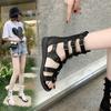 Woman Shoes Daily Roman Style Sandals for Women Buckles Trending Footwear Comfort Wholesale High Quality Cheap Liquidation