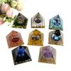 High-Quality Crystal Resin Pyramid Ornaments for Home Decoration