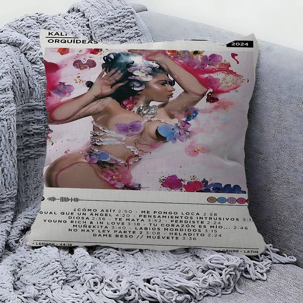 Sängerin K-Kali Uchis Kissenbezug Kissenhülle Dekor Kissenbezug Bedruckter Kissenbezug Für Sofa