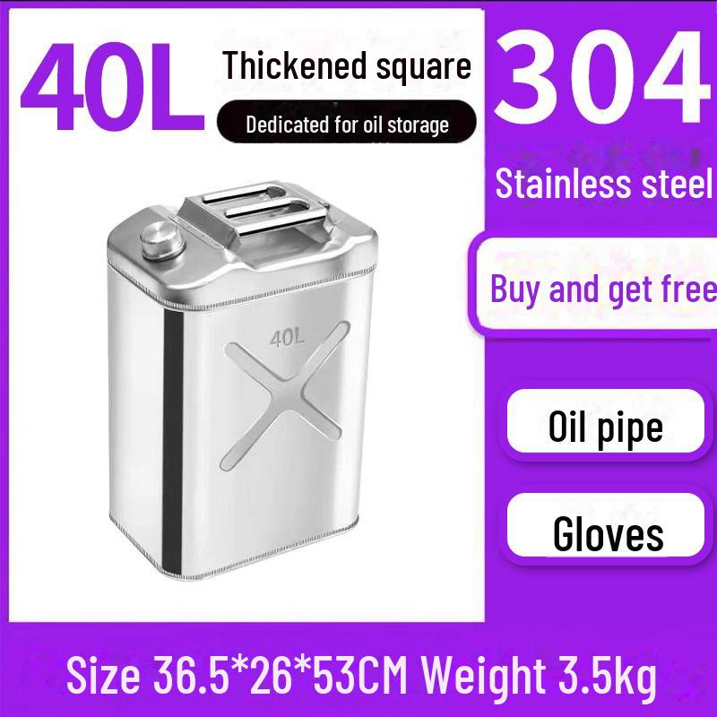 Butoaie de benzină din oțel inoxidabil 30L, 20L, 10L Rezervor de combustibil diesel