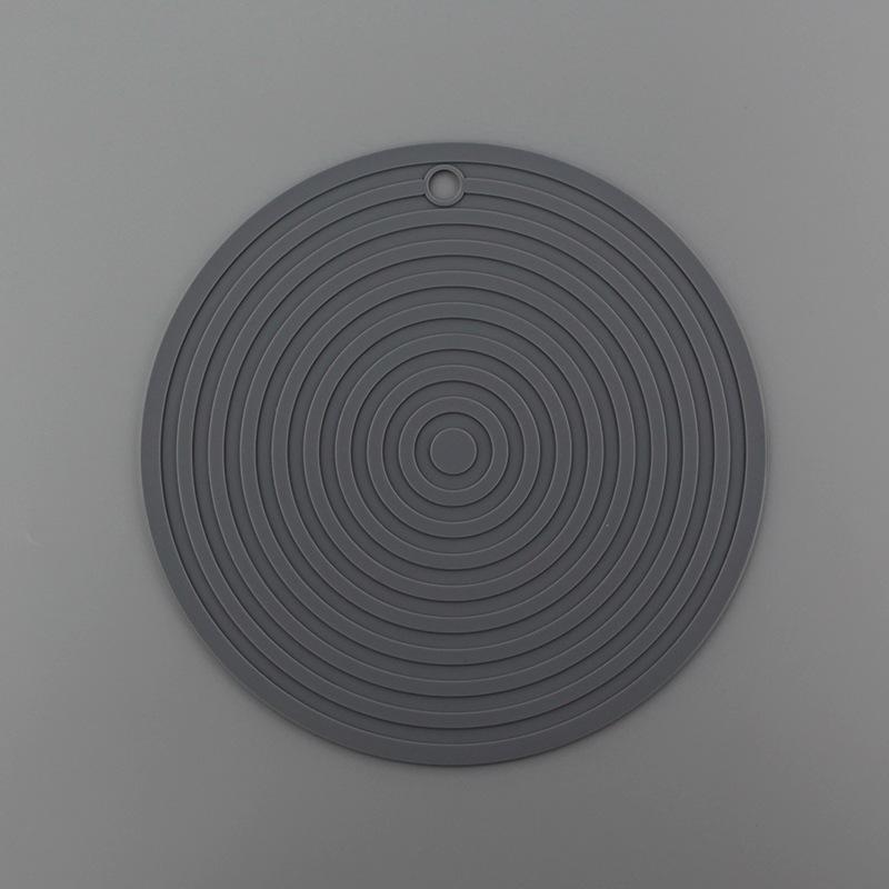 

Силиконовый изолированный коврик для блюда, большой бытовой стол, коврик для горячей запеканки, устойчивый к высоким температурам, нескользящий коврик для столовых приборов 24*0.35cm серый