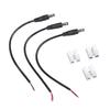 Pack of 3 Power Repair Cables 5.5x2.5mm Male to 2 Wire with Pre Tinned Ends Plastic Metal Texture for Easy Connection